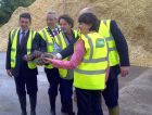 Edward Conroy shows West + to Darmuid Gavin and the current DUP Leader, Arlene Foster.